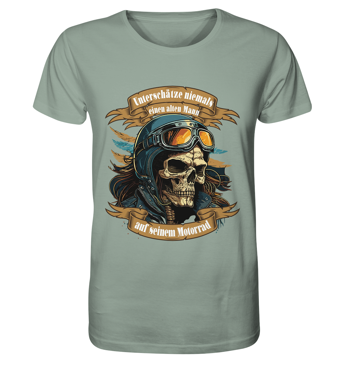 Unterschätze niemals einen alten Mann auf seinem Motorrad - Organic Shirt