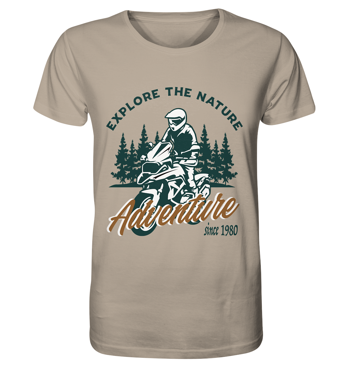 Explore the Nature - Adventure Bike 1980 - Organic Shirt