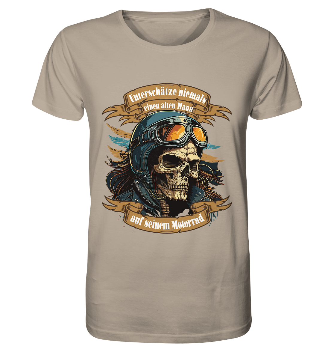 Unterschätze niemals einen alten Mann auf seinem Motorrad - Organic Shirt