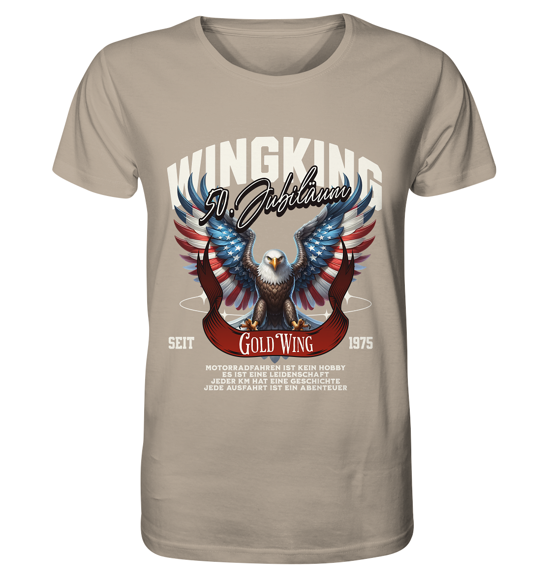 Goldwing Wing King 50 Jubiläum 1975 - Organic Shirt