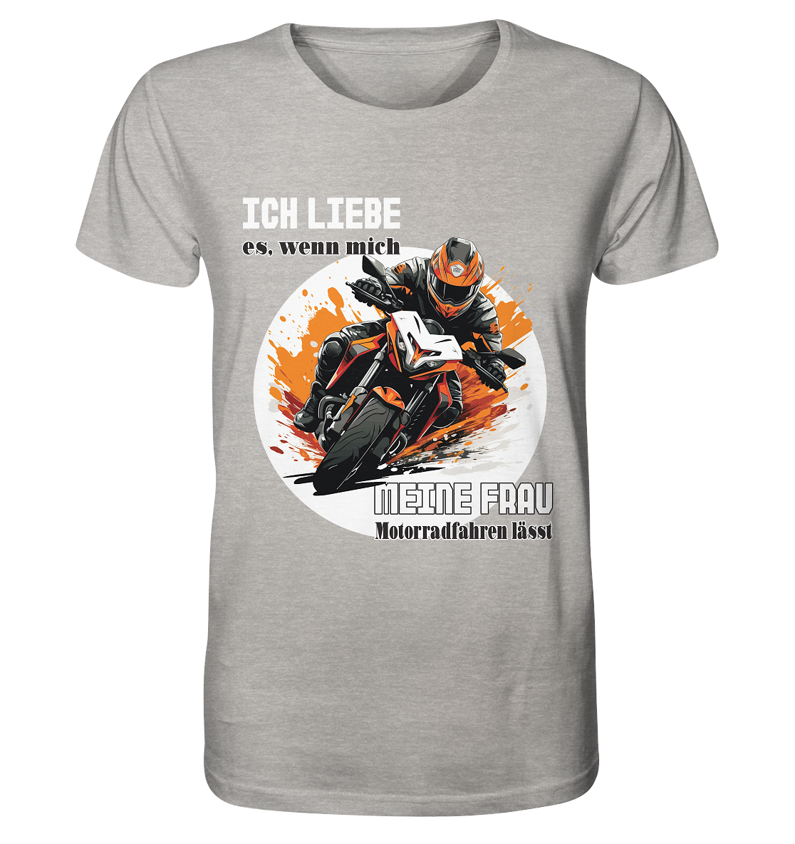 Ich liebe meine Frau - lustiger Biker Spruch - Organic Shirt
