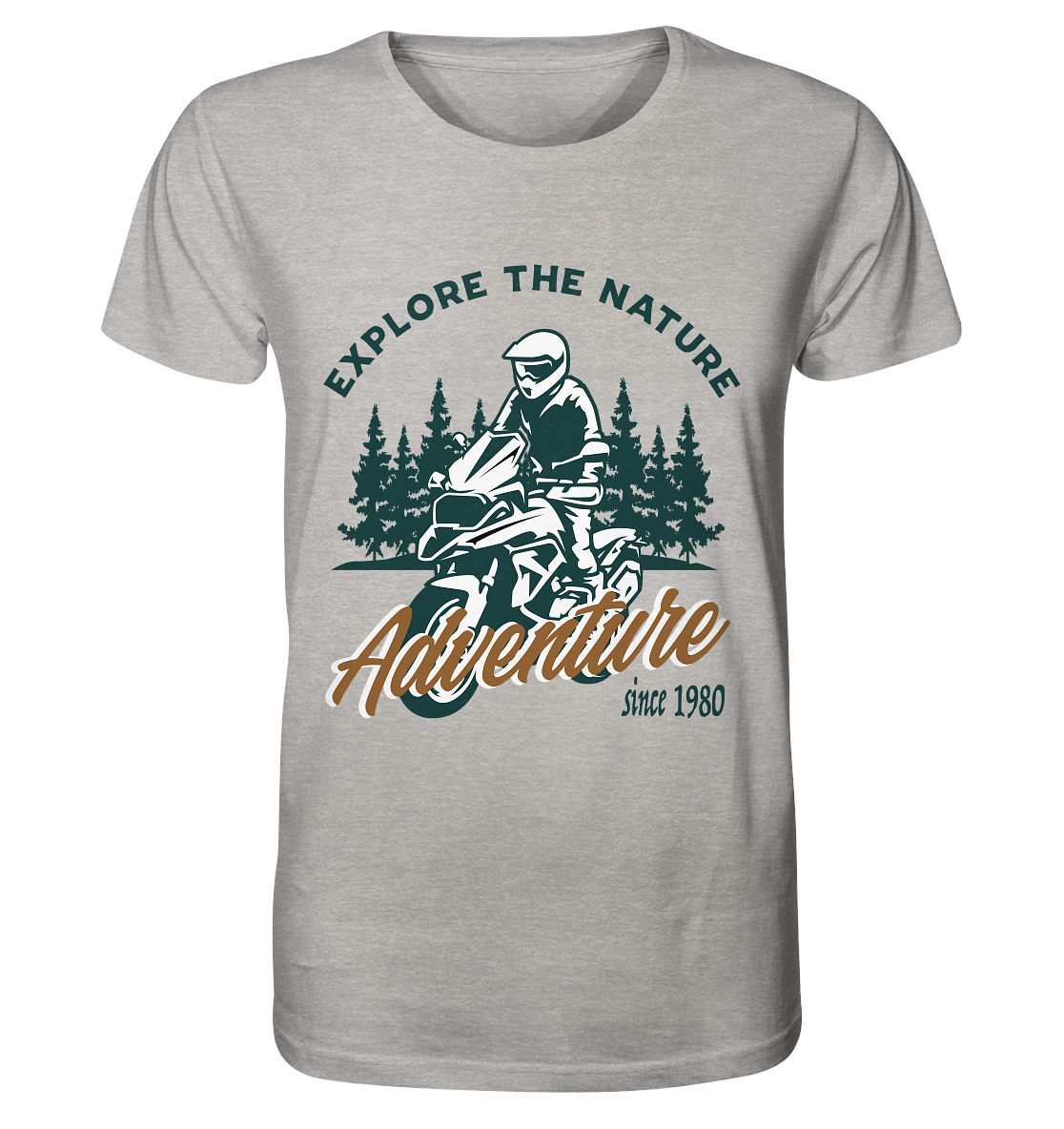 Explore the Nature - Adventure Bike 1980 - Organic Shirt