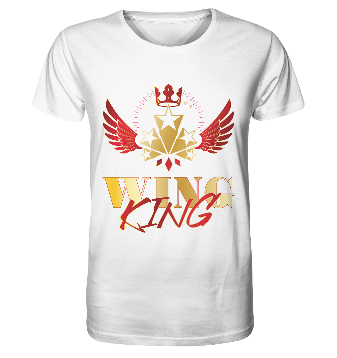 Goldwing - Wing King rot/gold - Organic Shirt