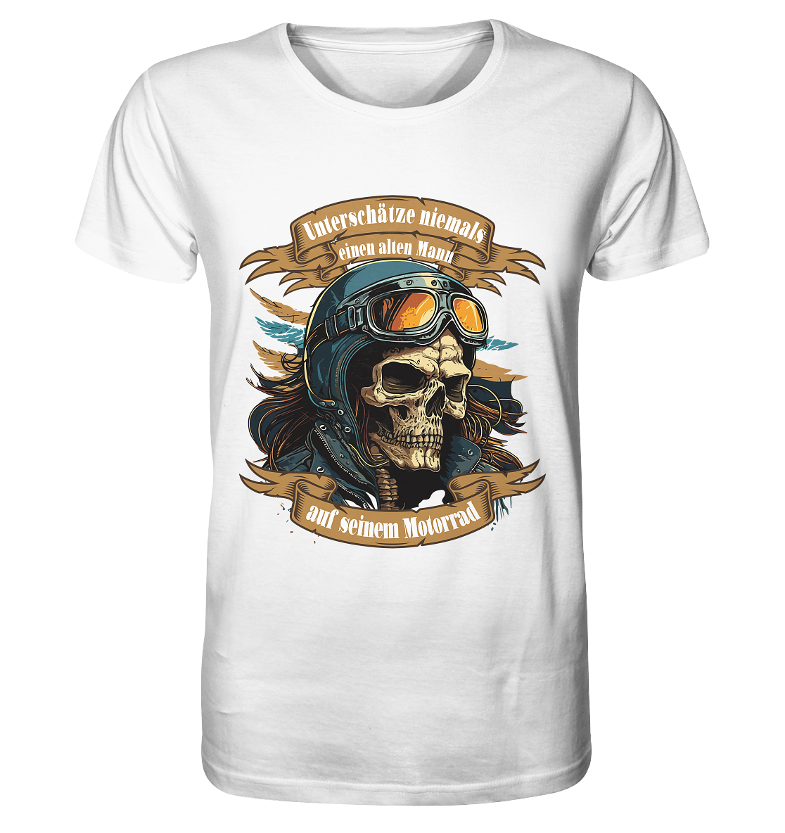 Unterschätze niemals einen alten Mann auf seinem Motorrad - Organic Shirt