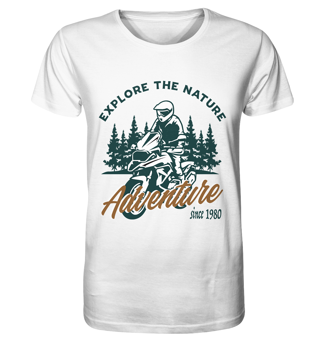 Explore the Nature - Adventure Bike 1980 - Organic Shirt