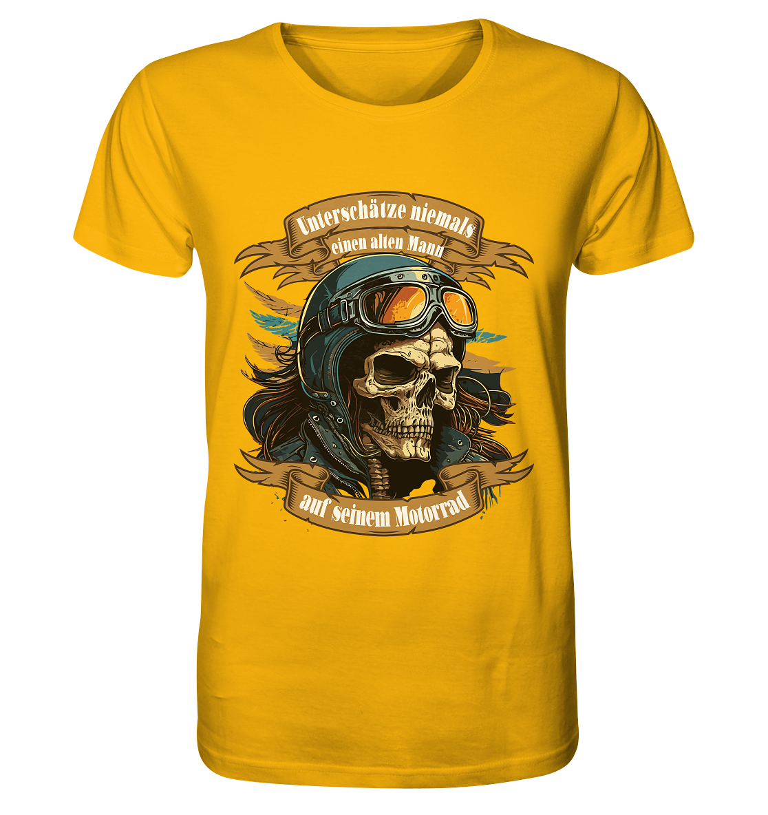 Unterschätze niemals einen alten Mann auf seinem Motorrad - Organic Shirt
