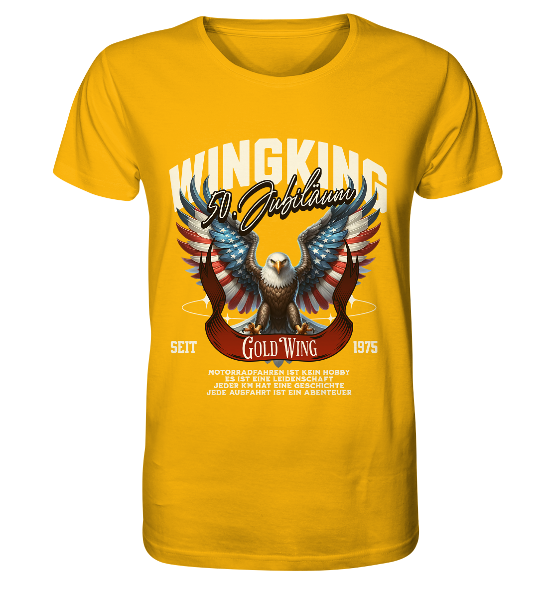 Goldwing Wing King 50 Jubiläum 1975 - Organic Shirt