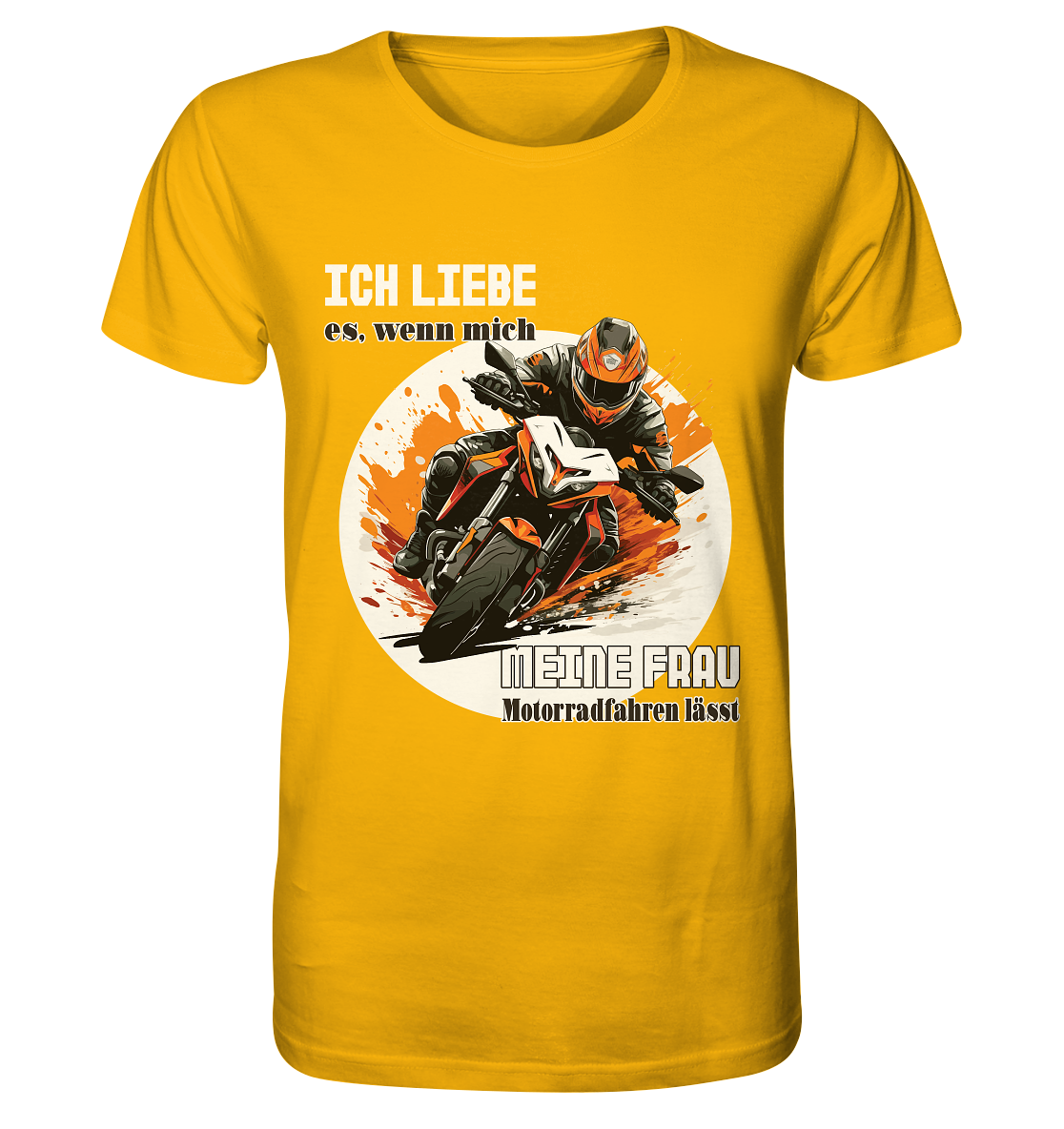 Ich liebe meine Frau - lustiger Biker Spruch - Organic Shirt