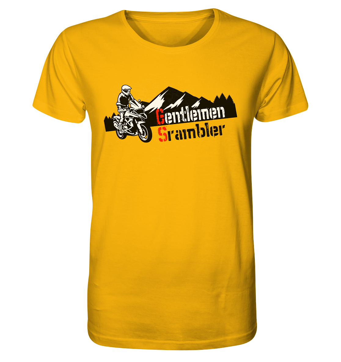 Gentlemen Scrambler - Abenteuer Biker - Organic Shirt