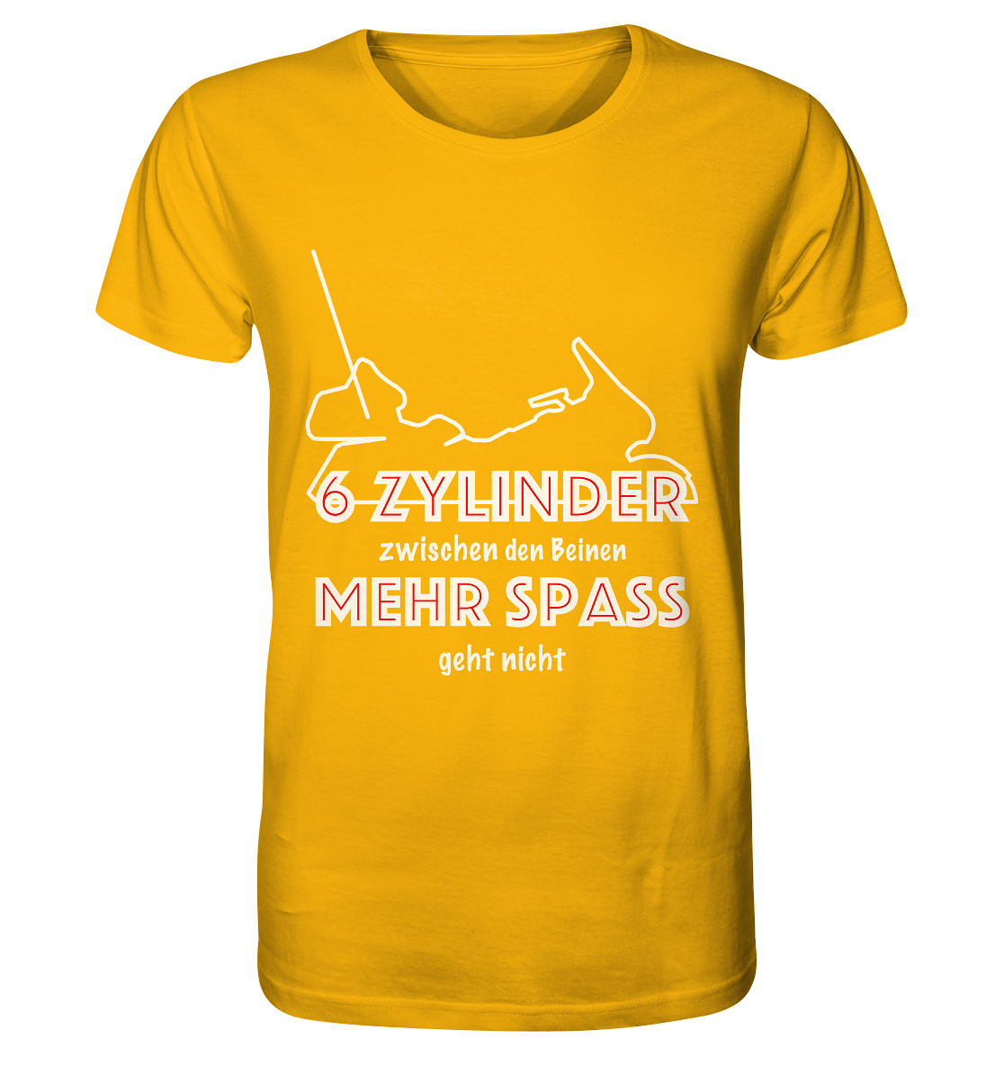 Goldwinger Spruch - 6 Zylinder - Organic Shirt