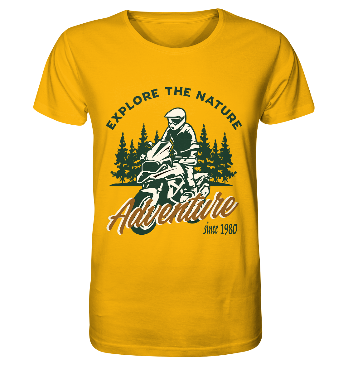 Explore the Nature - Adventure Bike 1980 - Organic Shirt