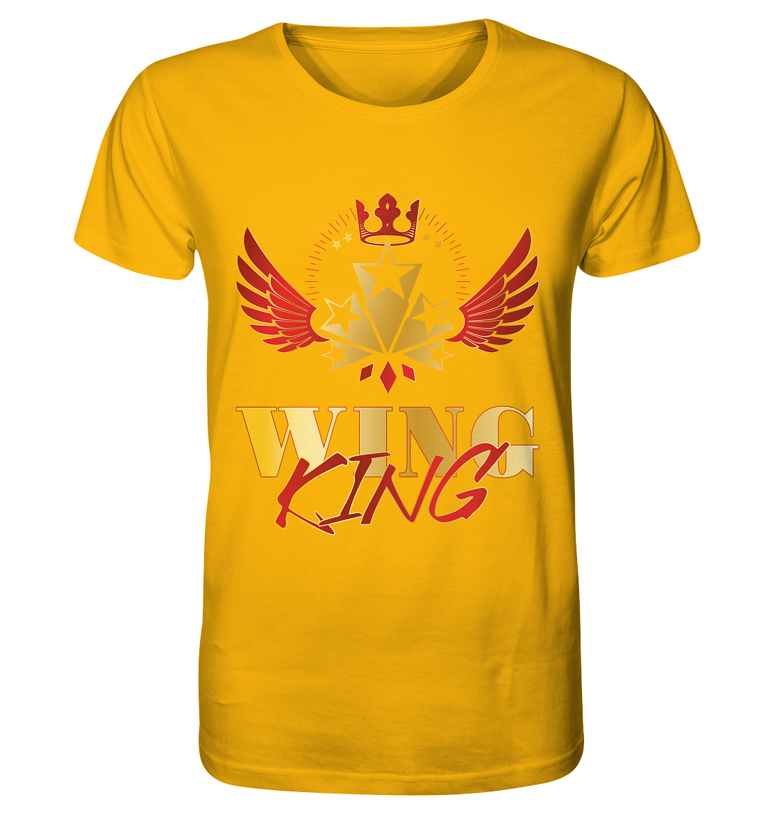 Goldwing - Wing King rot/gold - Organic Shirt