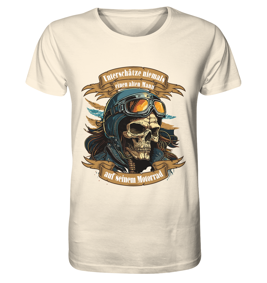 Unterschätze niemals einen alten Mann auf seinem Motorrad - Organic Shirt