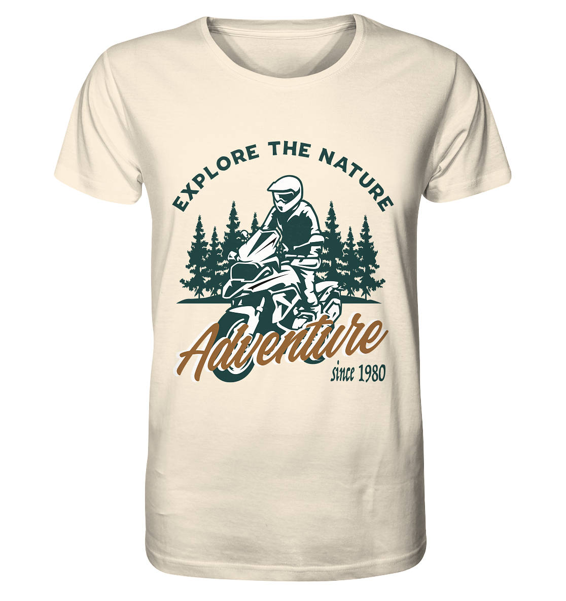 Explore the Nature - Adventure Bike 1980 - Organic Shirt