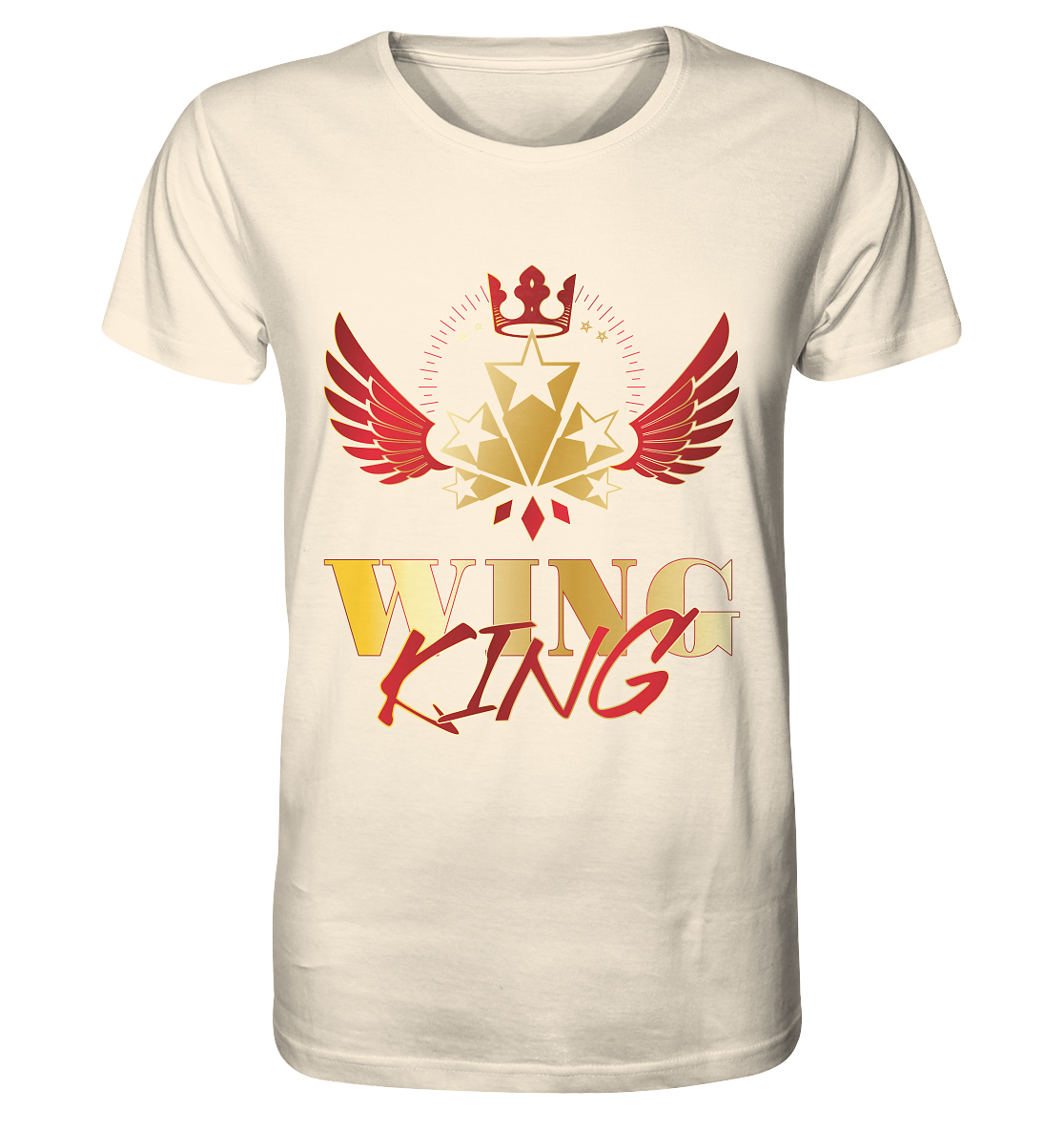 Goldwing - Wing King rot/gold - Organic Shirt