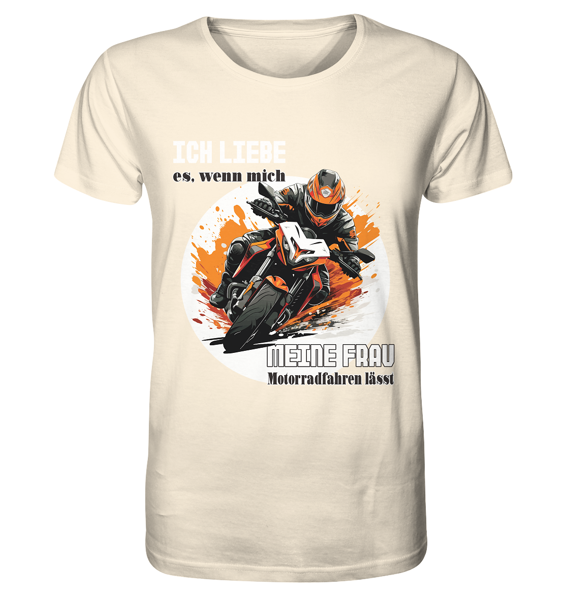 Ich liebe meine Frau - lustiger Biker Spruch - Organic Shirt