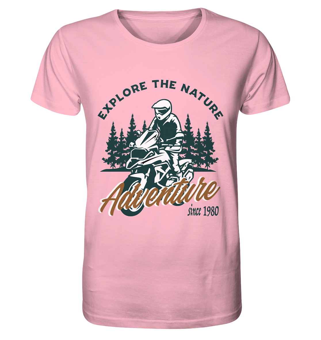 Explore the Nature - Adventure Bike 1980 - Organic Shirt