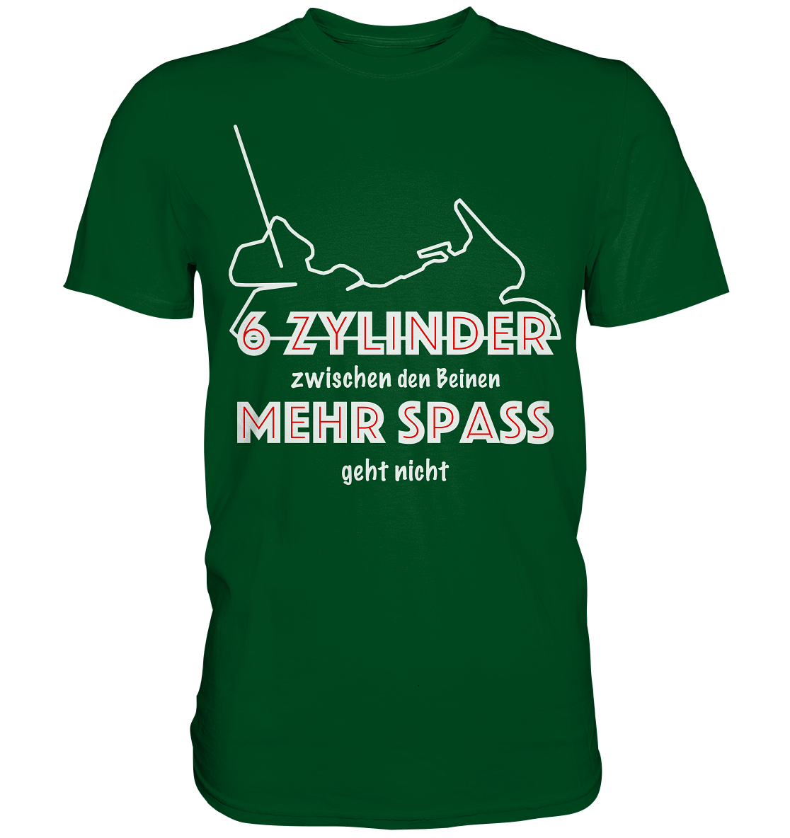 Goldwinger Spruch - 6 Zylinder - Premium Shirt