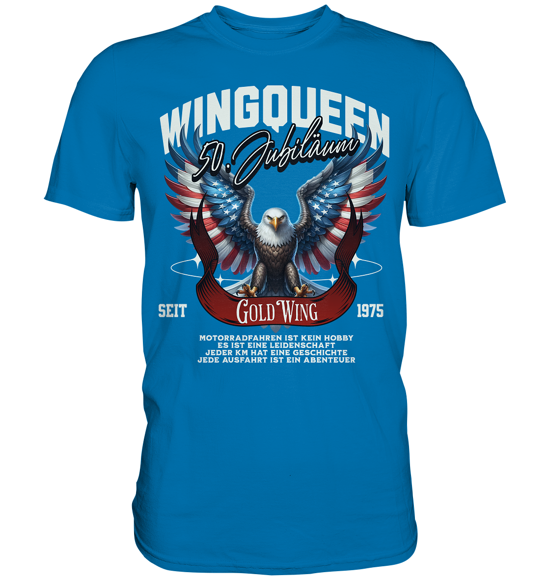 Goldwing Wing Queen 50 Jubiläum 1975 DE - Premium Shirt