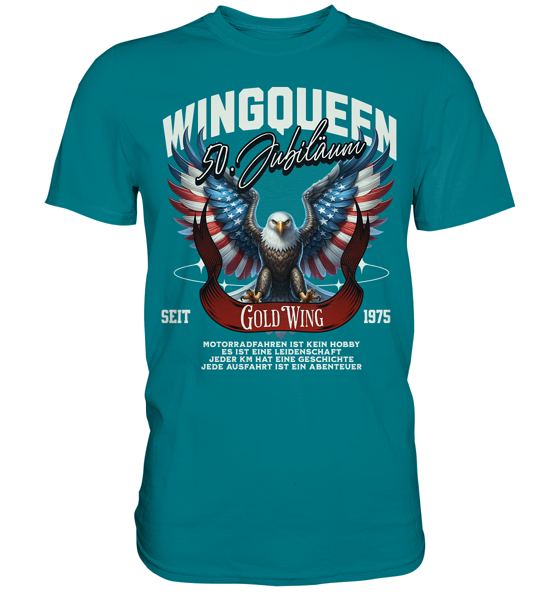 Goldwing Wing Queen 50 Jubiläum 1975 DE - Premium Shirt