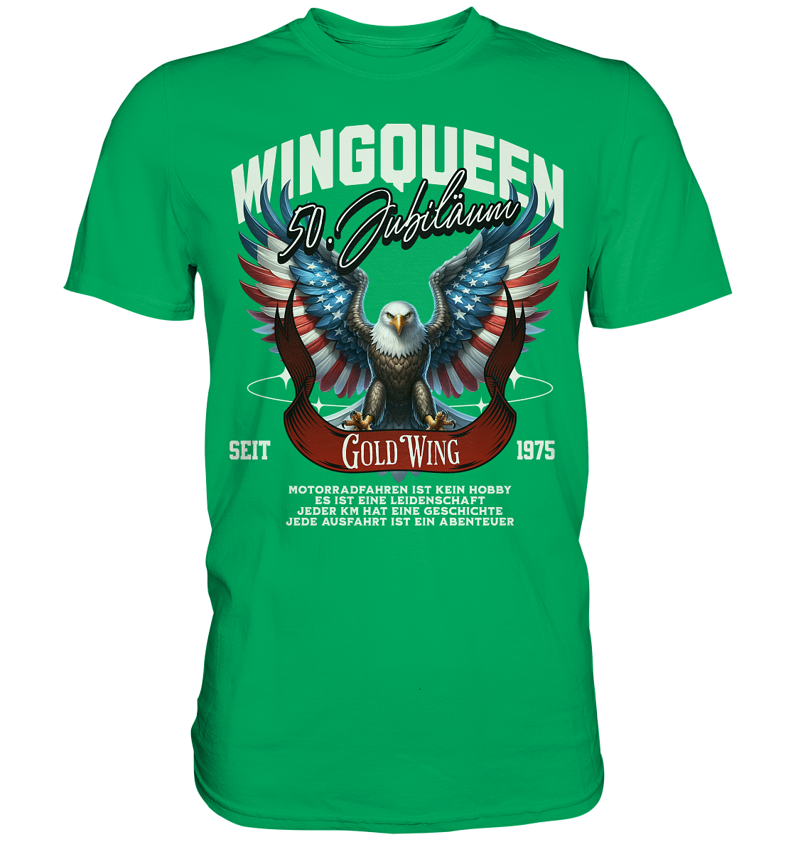 Goldwing Wing Queen 50 Jubiläum 1975 DE - Premium Shirt