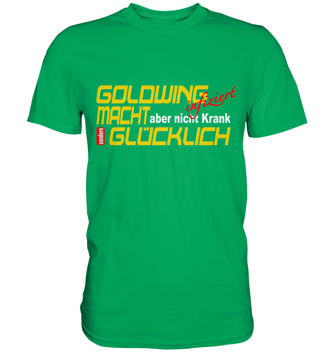 Goldwing macht Glücklich - Premium Shirt