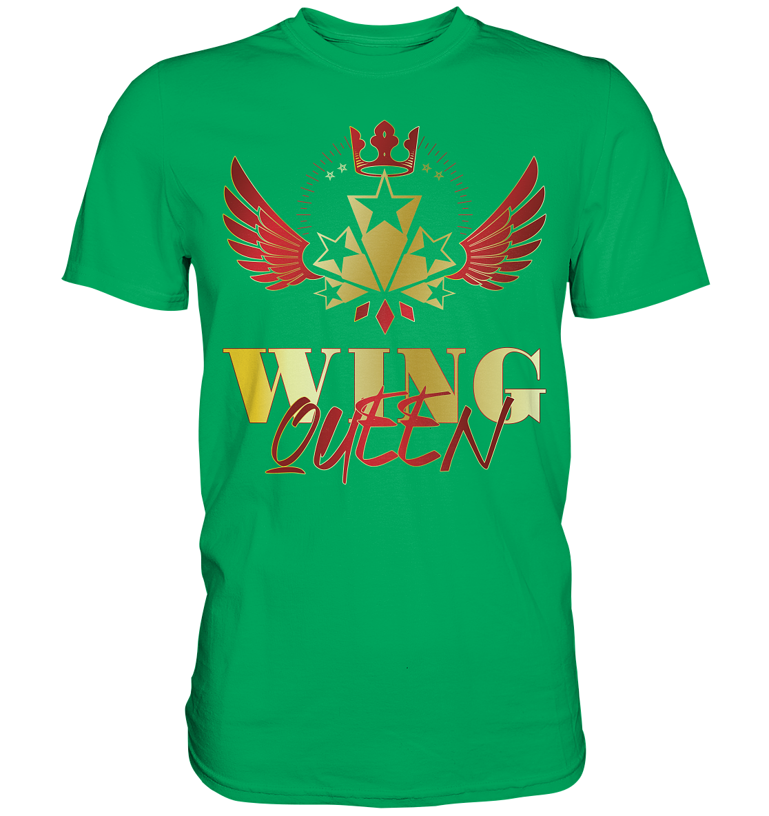 Goldwing - Wing Queen rot/gold - Premium Shirt