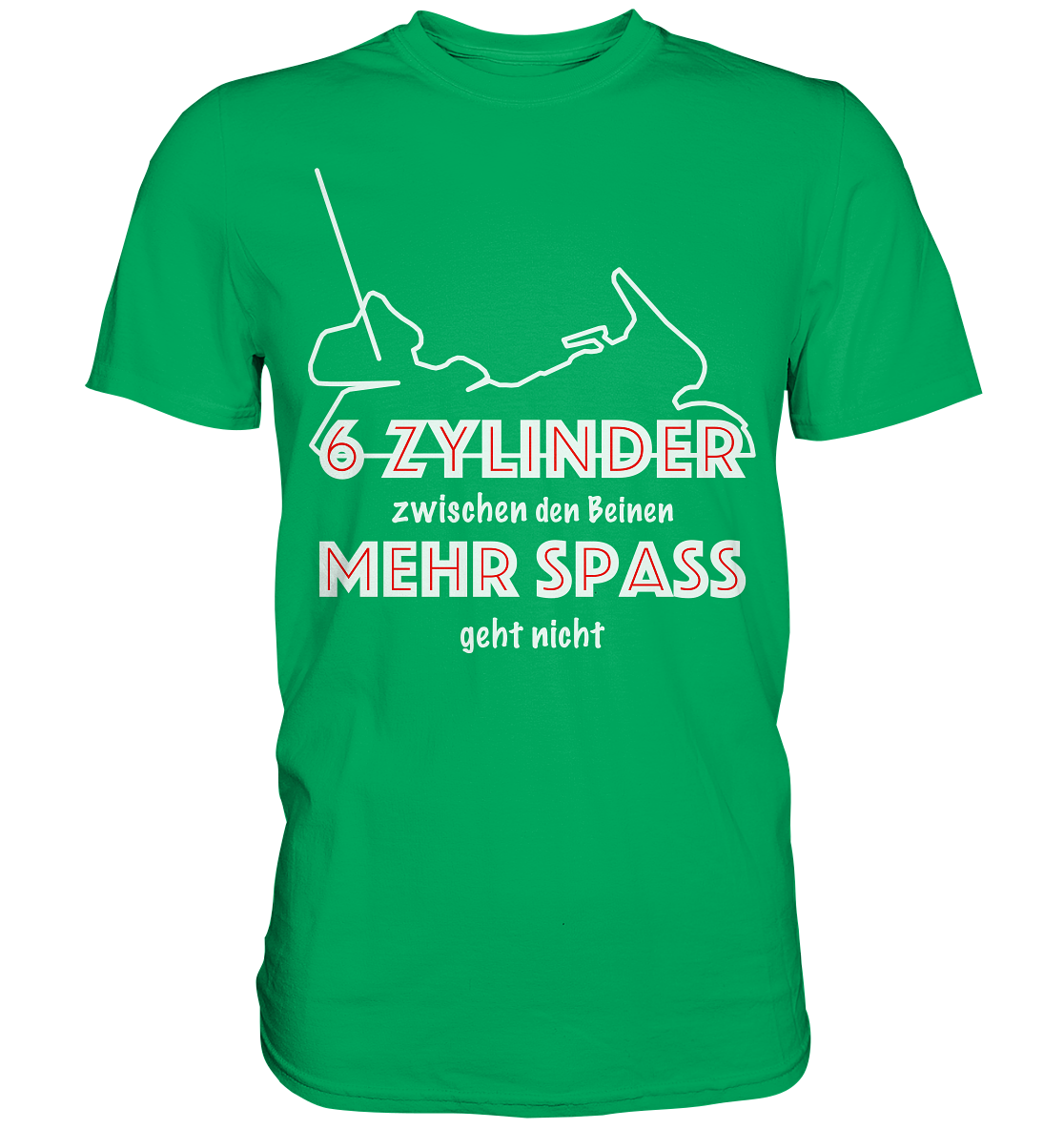 Goldwinger Spruch - 6 Zylinder - Premium Shirt