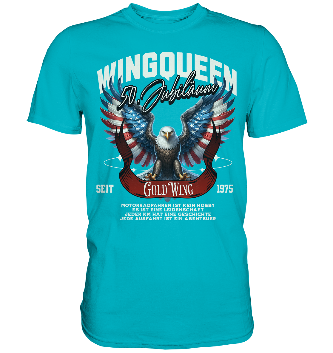 Goldwing Wing Queen 50 Jubiläum 1975 DE - Premium Shirt