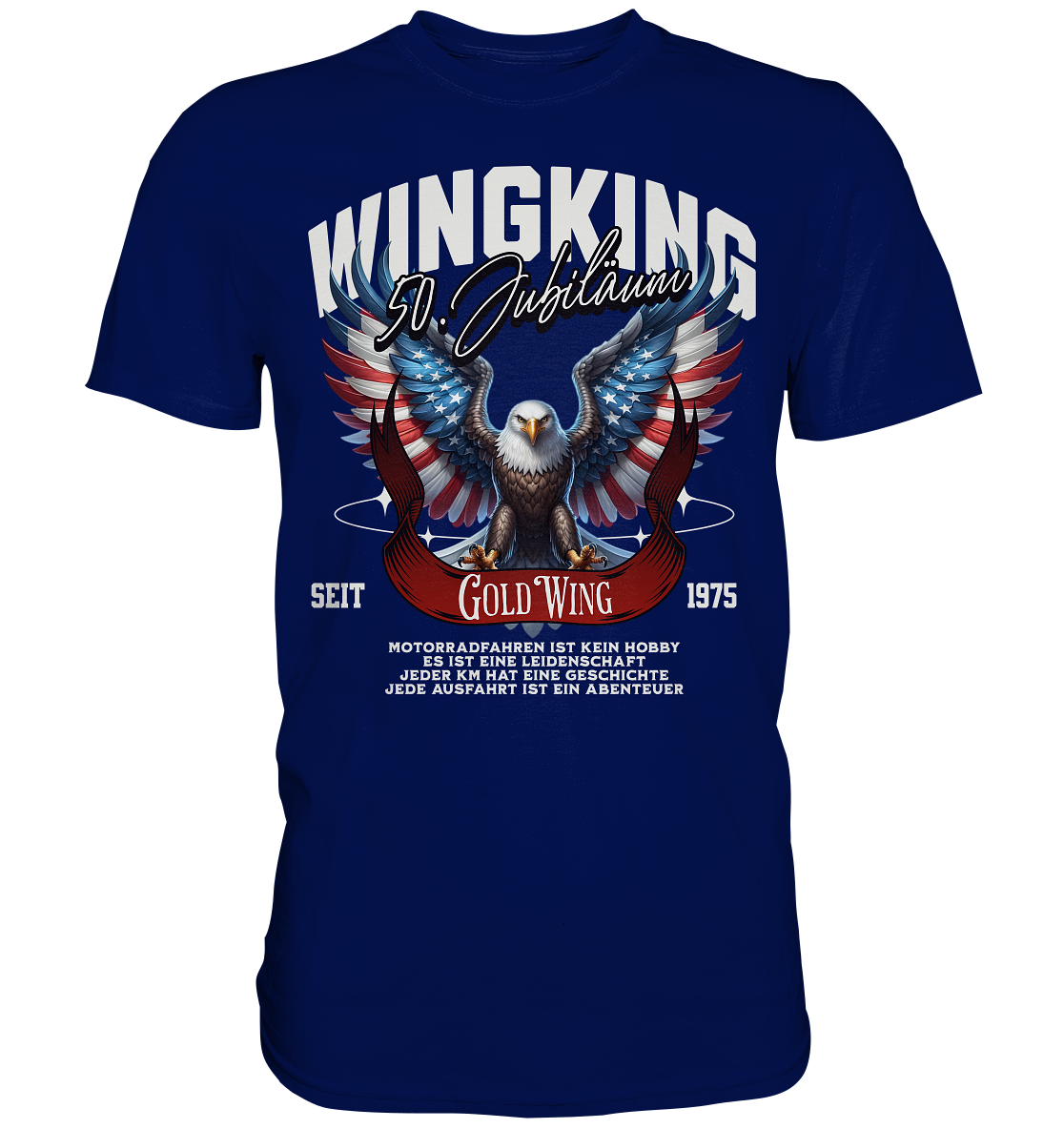 Goldwing Wing King 50 Jubiläum 1975 - Premium Shirt