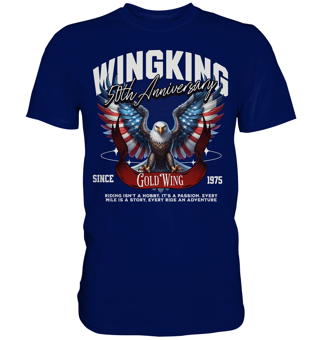 Goldwing Wing King 50 Jubiläum 1975 - Premium Shirt