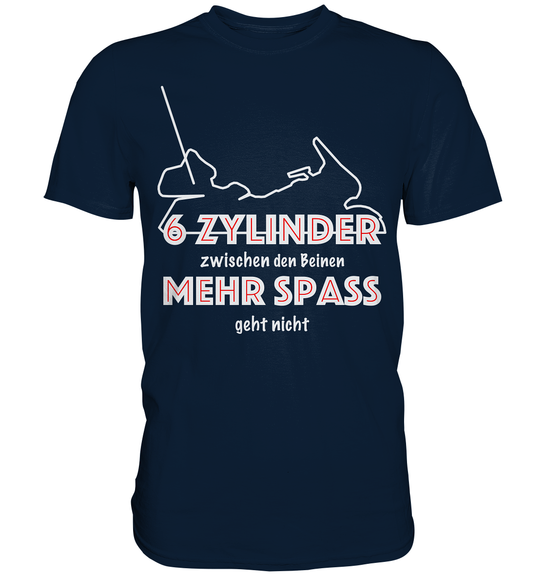 Goldwinger Spruch - 6 Zylinder - Premium Shirt