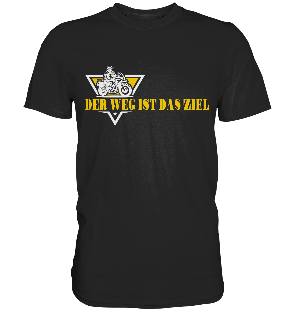 Der Weg ist das Ziel - Spruch für Biker - Premium Shirt