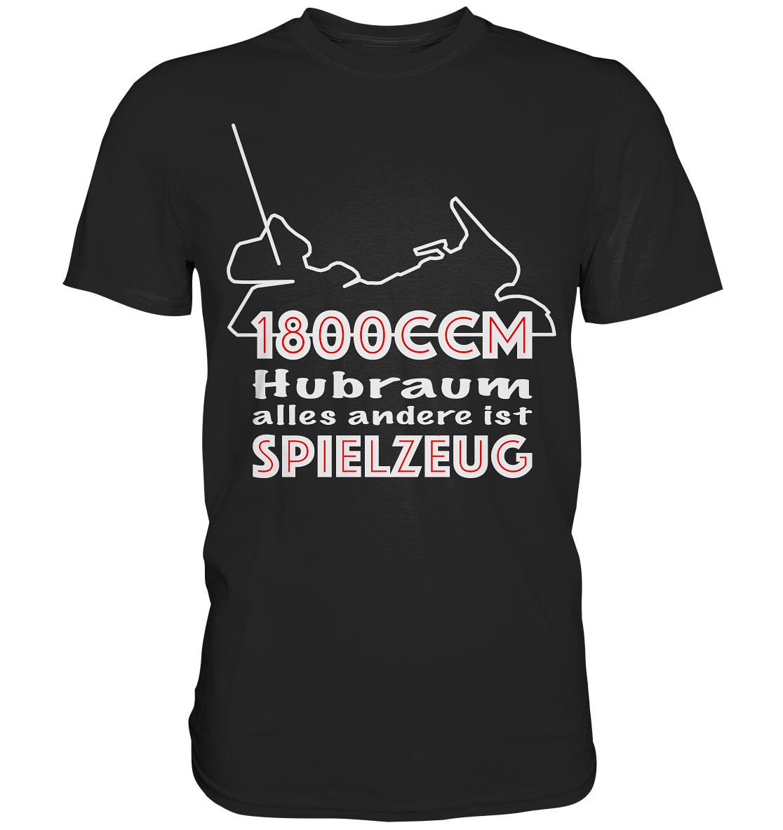 Goldwinger Spruch - 1800ccm Spielzeug - Premium Shirt