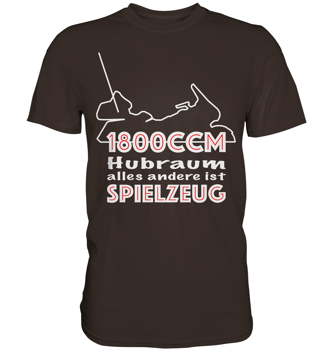 Goldwinger Spruch - 1800ccm Spielzeug - Premium Shirt