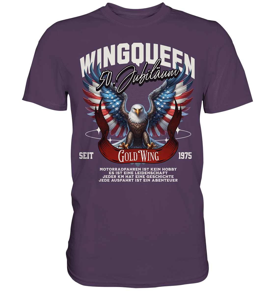 Goldwing Wing Queen 50 Jubiläum 1975 DE - Premium Shirt
