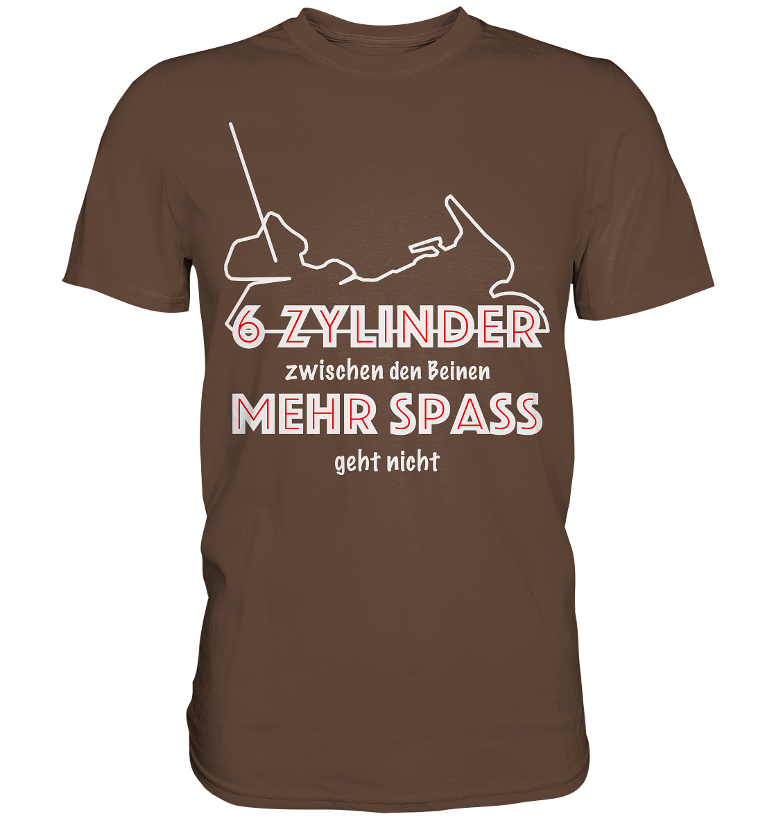 Goldwinger Spruch - 6 Zylinder - Premium Shirt