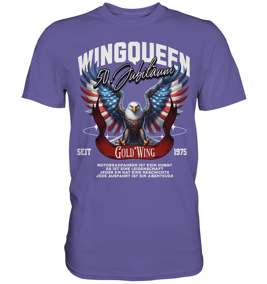 Goldwing Wing Queen 50 Jubiläum 1975 DE - Premium Shirt