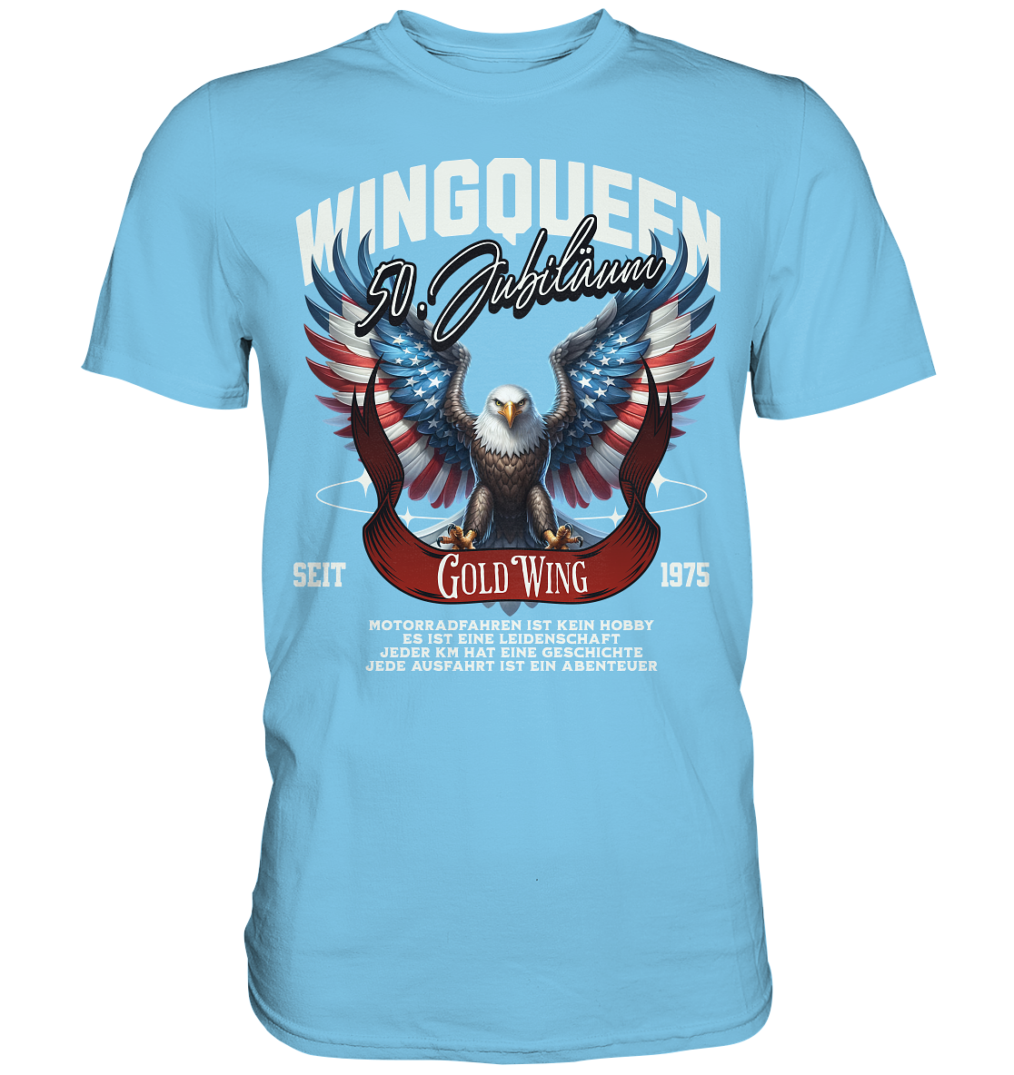 Goldwing Wing Queen 50 Jubiläum 1975 DE - Premium Shirt