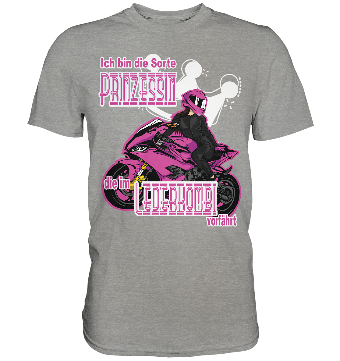 Frauenpower - Prinzessin mit Helm - Premium Shirt