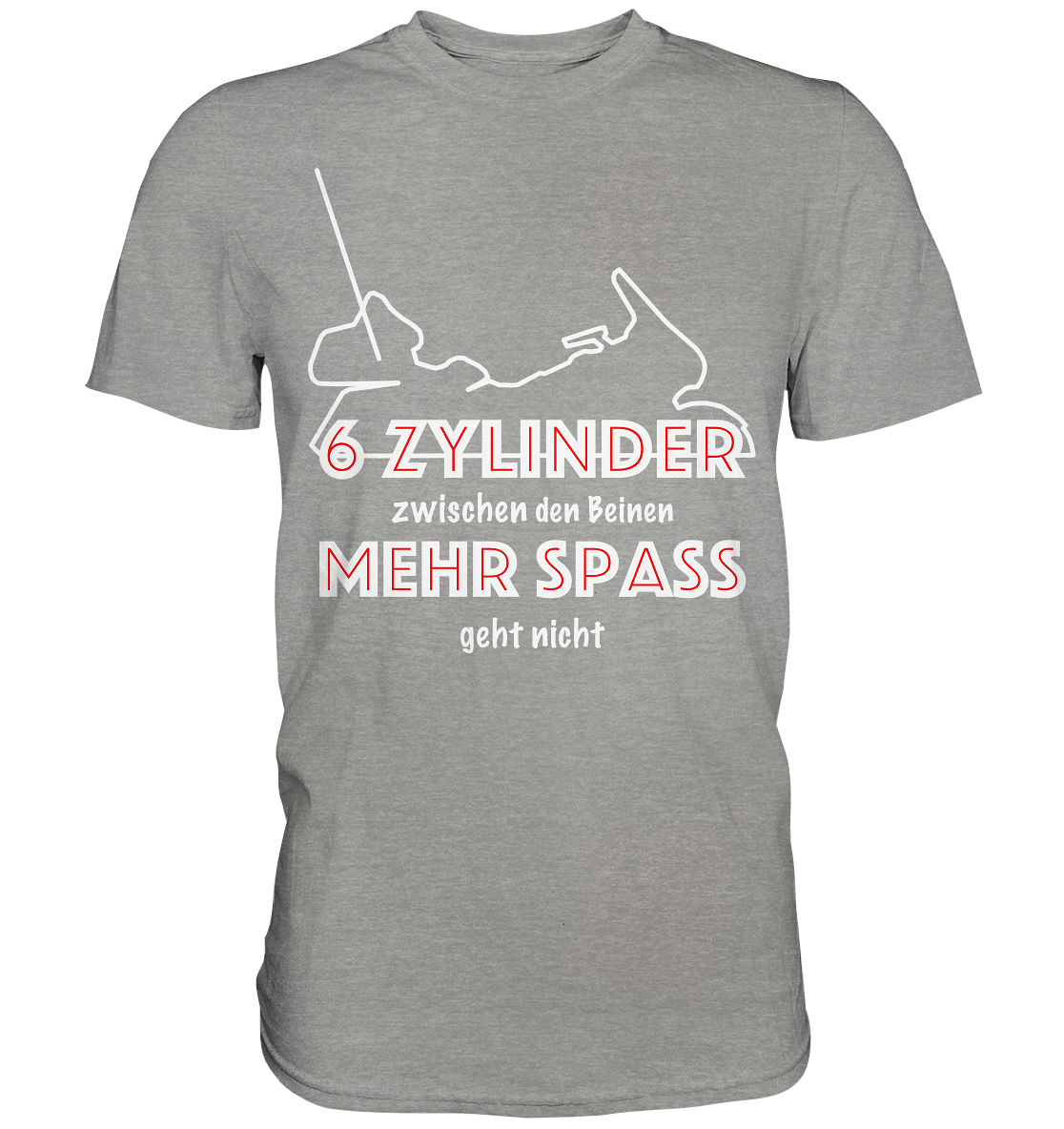 Goldwinger Spruch - 6 Zylinder - Premium Shirt