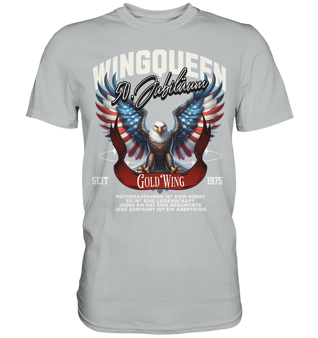 Goldwing Wing Queen 50 Jubiläum 1975 DE - Premium Shirt