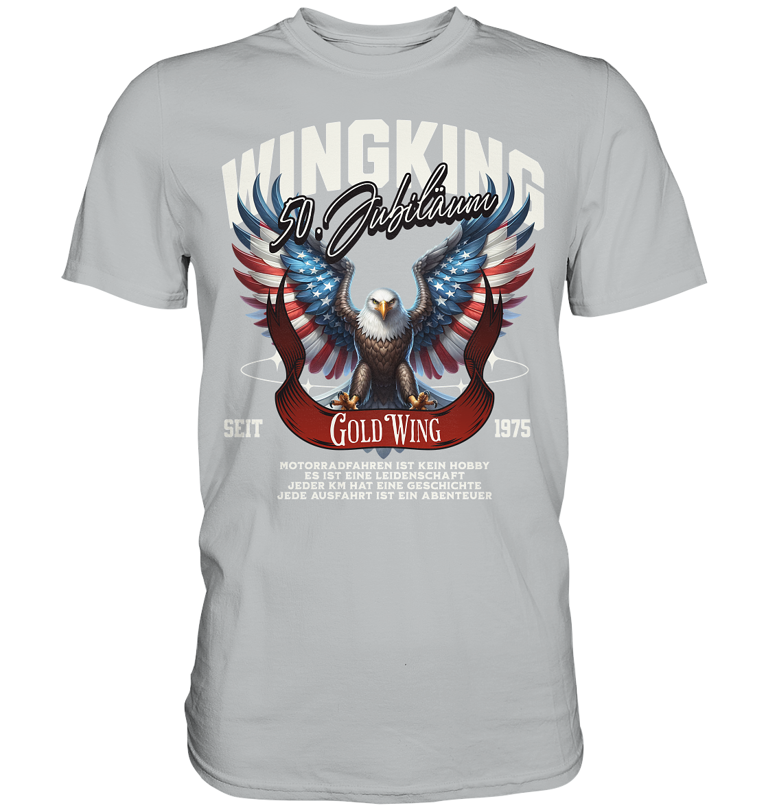 Goldwing Wing King 50 Jubiläum 1975 - Premium Shirt