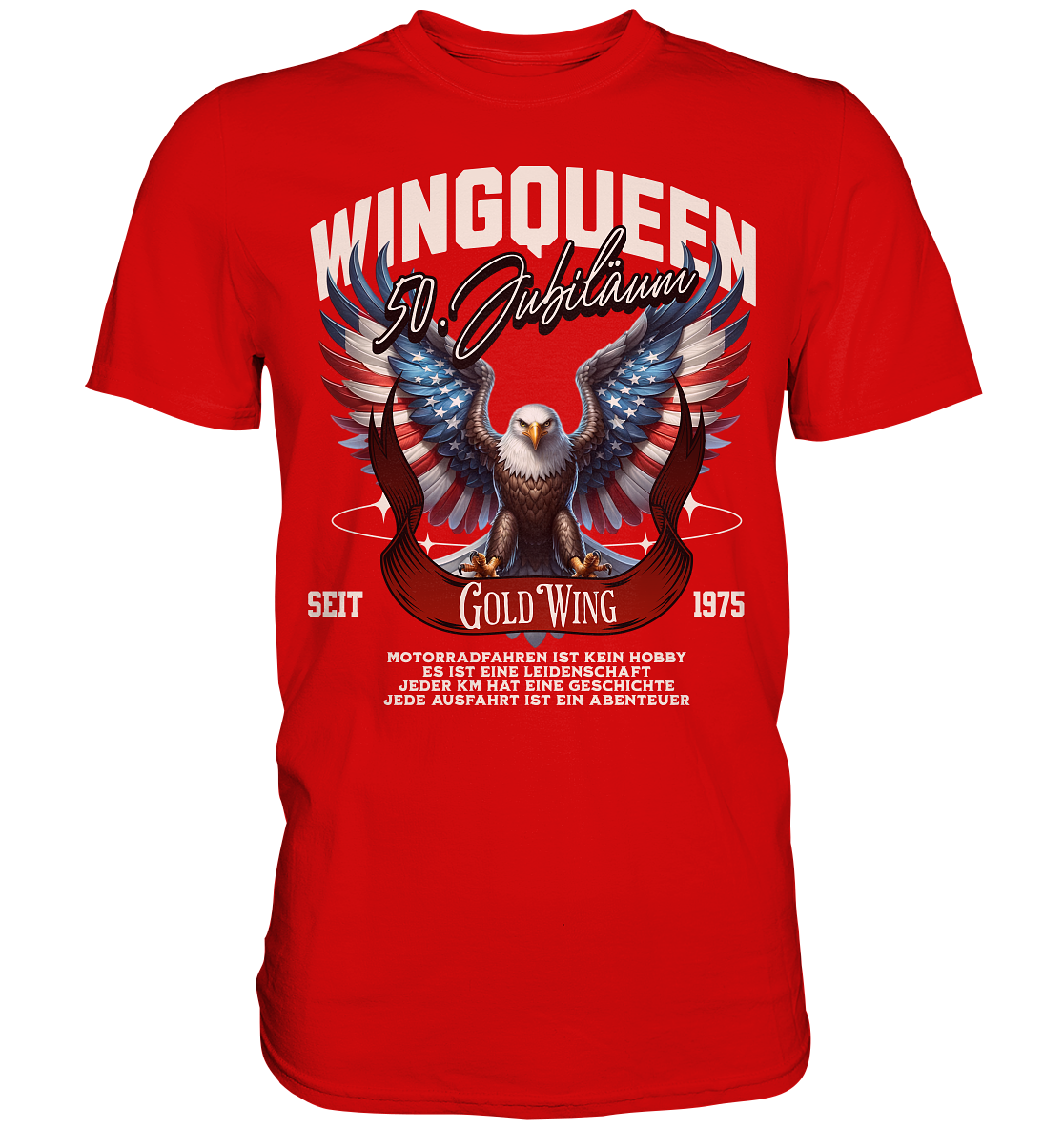 Goldwing Wing Queen 50 Jubiläum 1975 DE - Premium Shirt
