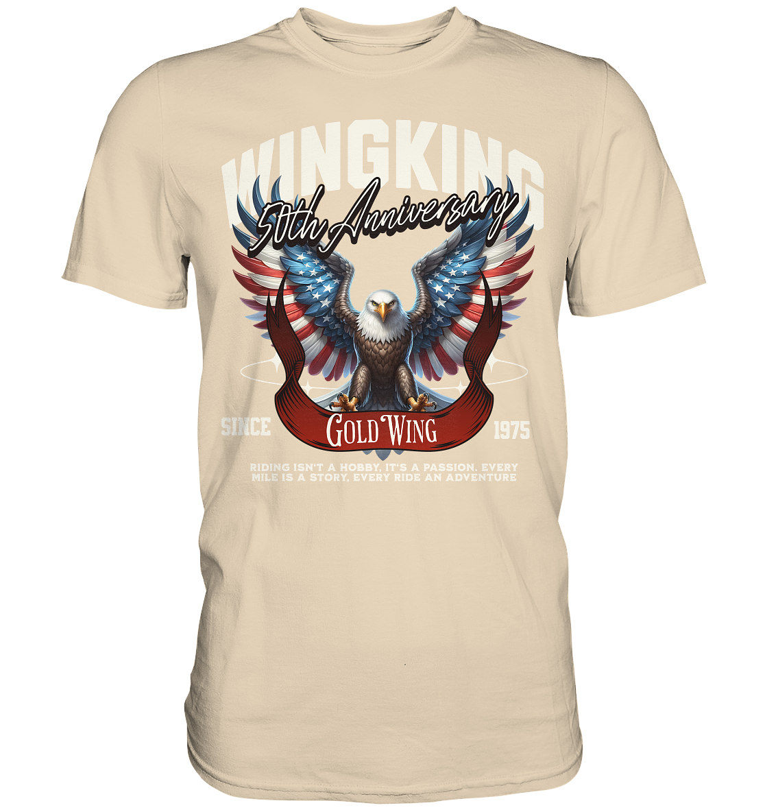 Goldwing Wing King 50 Jubiläum 1975 - Premium Shirt