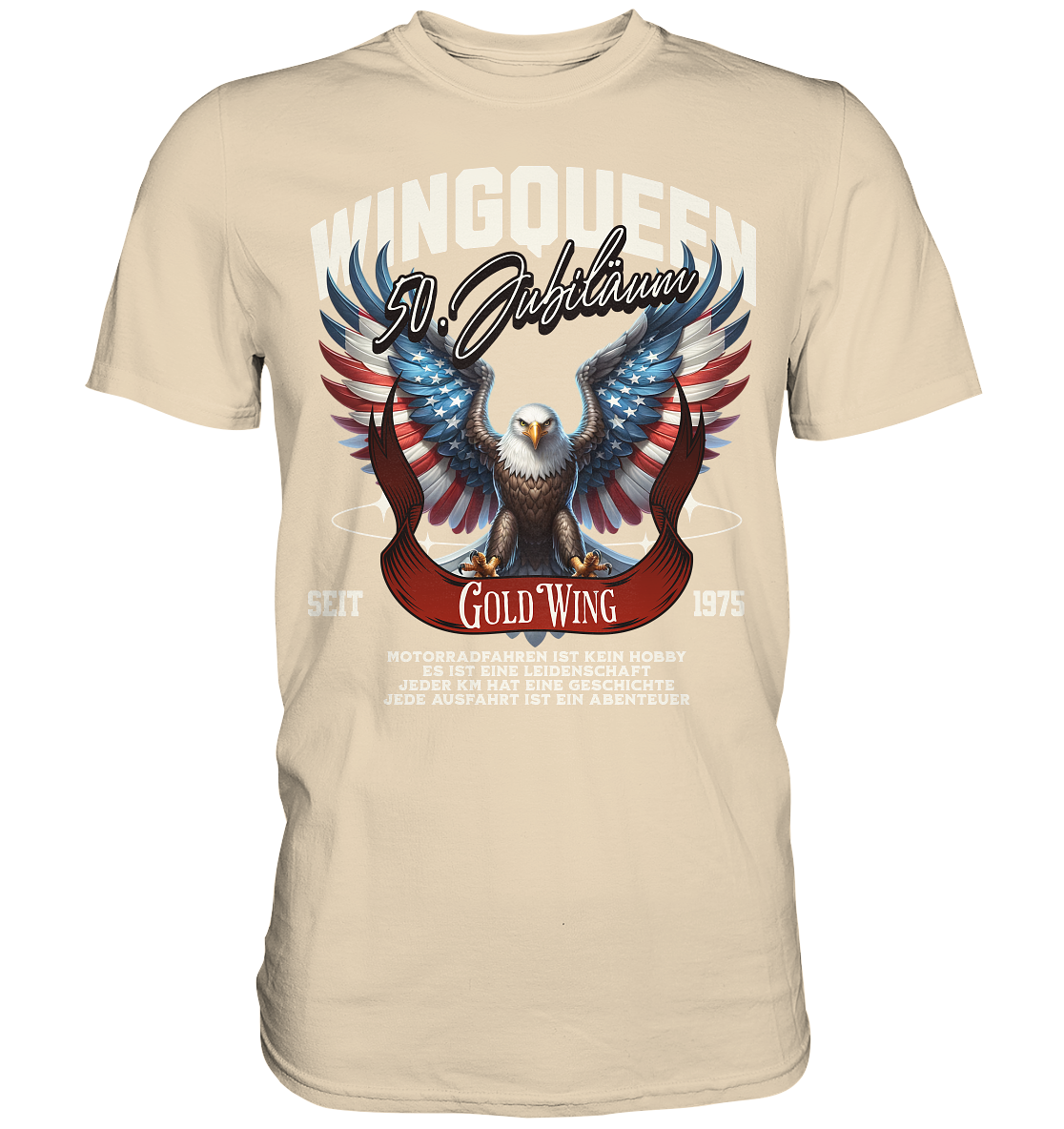 Goldwing Wing Queen 50 Jubiläum 1975 DE - Premium Shirt