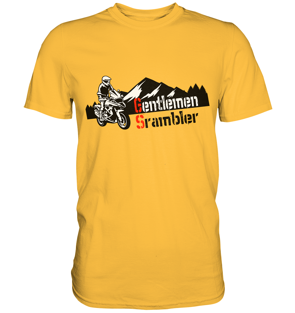 Gentlemen Scrambler - Abenteuer Biker - Premium Shirt