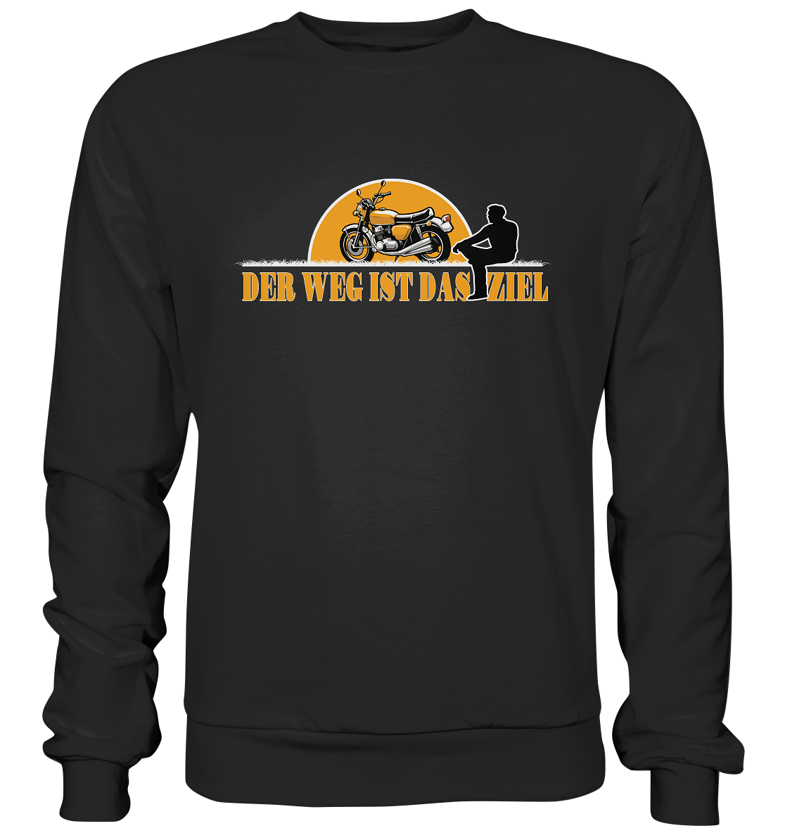Der Weg ist das Ziel - Spruch für Biker - Premium Sweatshirt