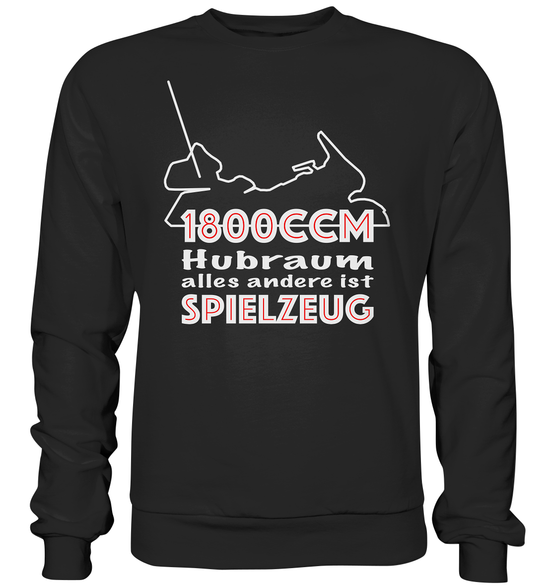 Goldwinger Spruch - 1800ccm Spielzeug - Premium Sweatshirt