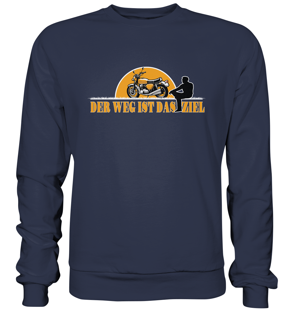 Der Weg ist das Ziel - Spruch für Biker - Premium Sweatshirt
